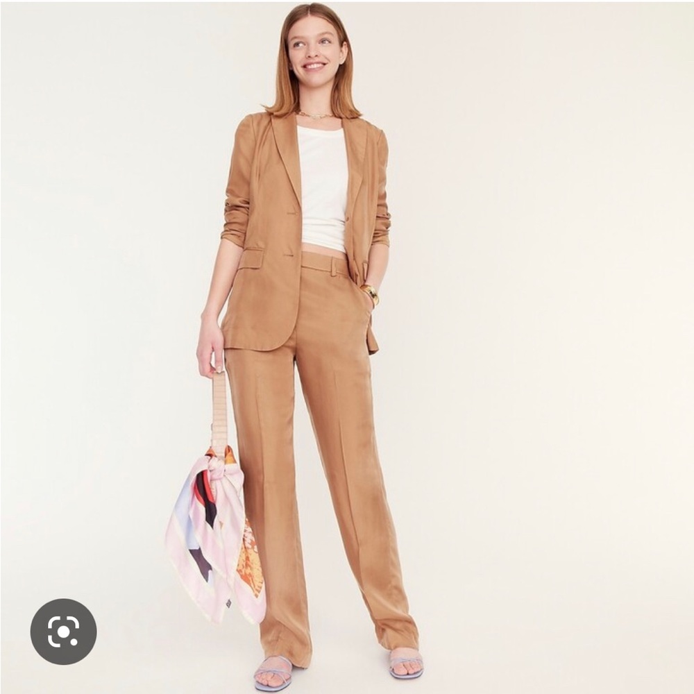 JCREW TALL DRAPEY ECO CUPRO TROUSER
